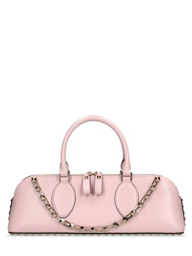 Borsa Duffle Rockstud In Pelle - VALENTINO GARAVANI - Modalova