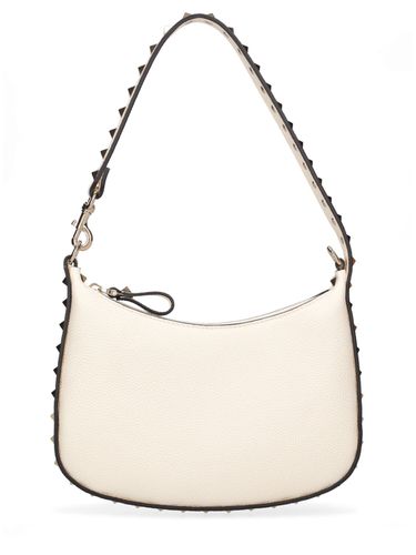 Borsa Mini Hobo Rockstud In Pelle - VALENTINO GARAVANI - Modalova