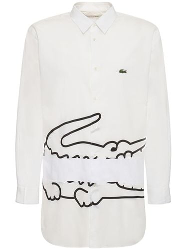 Camicia Lacoste In Popelie Di Cotone - COMME DES GARÇONS SHIRT - Modalova