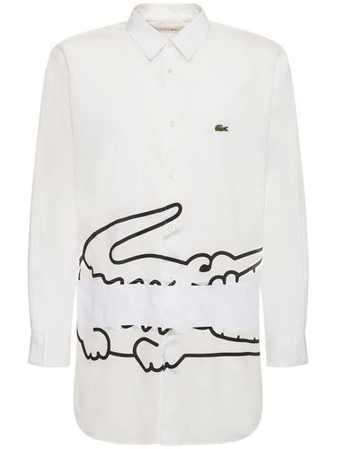 Hemd Aus Baumwollpopeline Mit Druck „lacoste“ - COMME DES GARÇONS SHIRT - Modalova