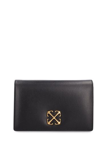 Jitney Leather Wallet On Chain - OFF-WHITE - Modalova