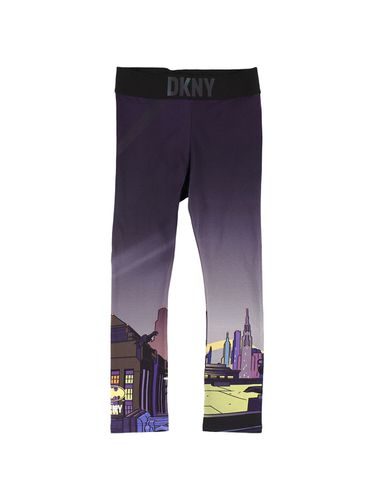 Leggings De Algodón Jersey Estampados - DKNY - Modalova