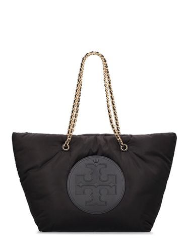 Ella Puffy Chain Tote Leather Bag - TORY BURCH - Modalova