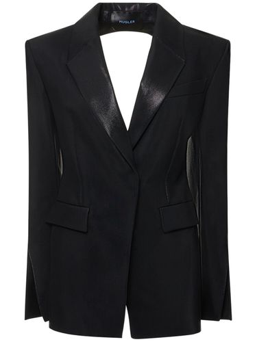 Giacca In Twill Lucido - MUGLER - Modalova