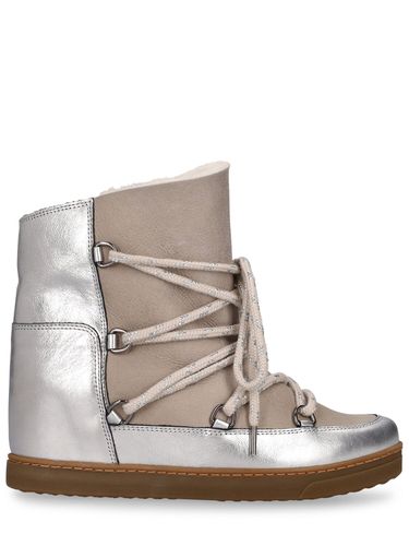 Nowles-gf Leather & Suede Ankle Boots - ISABEL MARANT - Modalova