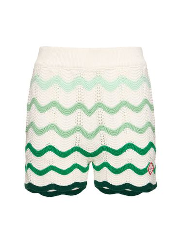 Shorts In Maglia Dégradé - CASABLANCA - Modalova