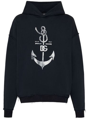 Sudadera De Algodón Jersey Estampada - DOLCE & GABBANA - Modalova