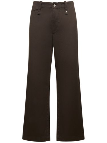 Cotton Straight Pants - BURBERRY - Modalova