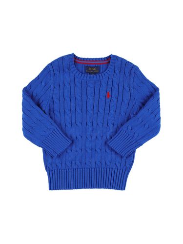 Strickpullover Aus Baumwolle Mit Logo - POLO RALPH LAUREN - Modalova