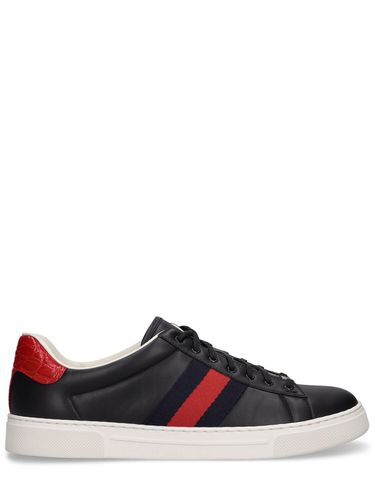 Ace Leather Sneakers - GUCCI - Modalova