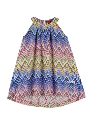 Vestido De Popelina De Algodón Jacquard - MISSONI - Modalova