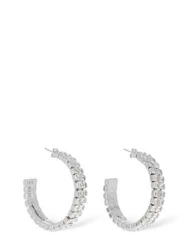 Vetro Crystal Hoop Earrings - ROSANTICA - Modalova