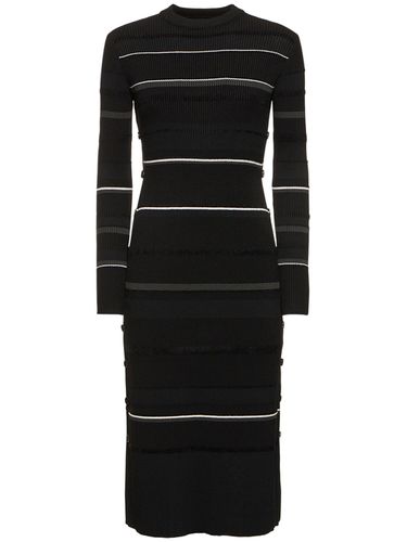 Rachel Striped Rib Knit Midi Dress - PROENZA SCHOULER - Modalova