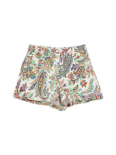 Shorts De Algodón Stretch Estampados - ETRO - Modalova