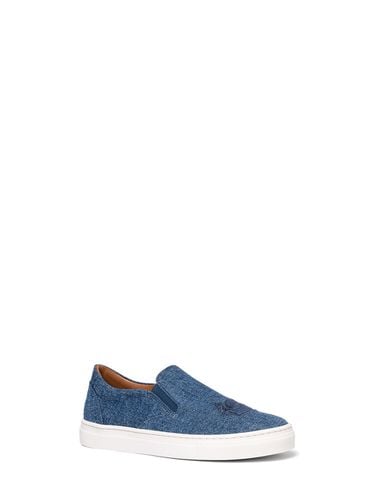 Bestickte Slip-on-schuhe Aus Denim - ETRO - Modalova