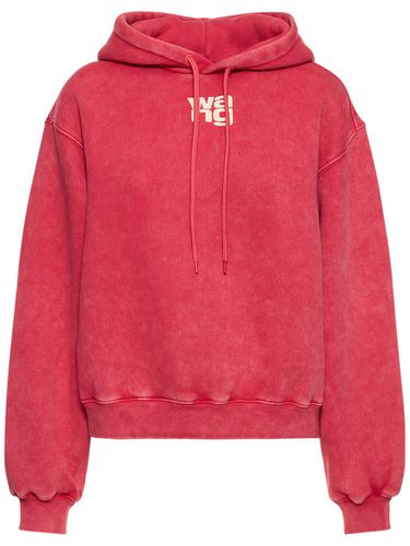 Hoodie Aus Bio-baumwollterry Mit Logo - ALEXANDER WANG - Modalova