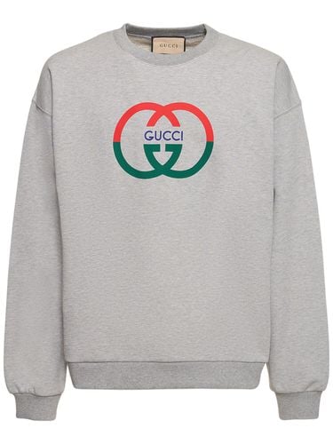 Sweatshirt Aus Baumwolle - GUCCI - Modalova