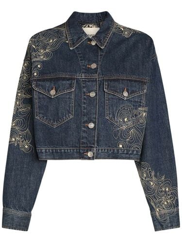 Chaqueta De Denim Bordado - ISABEL MARANT - Modalova