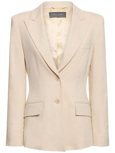 Jacke Aus Stretch-viskose Und -leinen - ALBERTA FERRETTI - Modalova