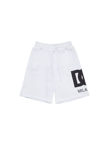 Baumwollshorts Mit Logodruck - DOLCE & GABBANA - Modalova