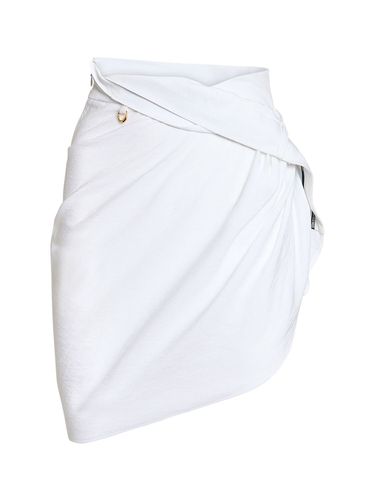 La Jupe Saudade Satin Mini Wrap Skirt - JACQUEMUS - Modalova