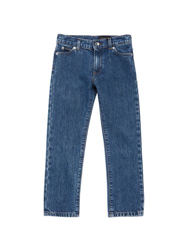 Jeans De Denim De Algodón - DOLCE & GABBANA - Modalova