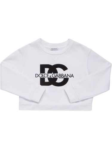 Sudadera De Algodón Con Logo - DOLCE & GABBANA - Modalova