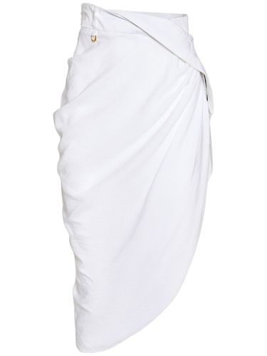 La Jupe Saudade Satin Midi Wrap Skirt - JACQUEMUS - Modalova