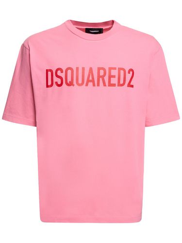 Camiseta De Algodón Estampada - DSQUARED2 - Modalova