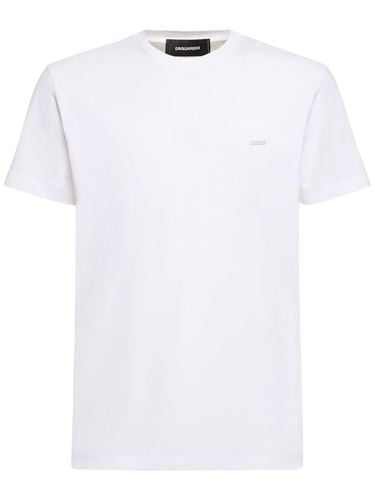 T-shirt Aus Baumwolljersey Mit Logo - DSQUARED2 - Modalova