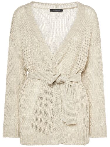 Strickjacke Aus Leinen Mit Gürtel „kabala“ - WEEKEND MAX MARA - Modalova