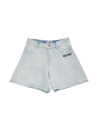 Shorts De Denim Ligero - MOSCHINO - Modalova