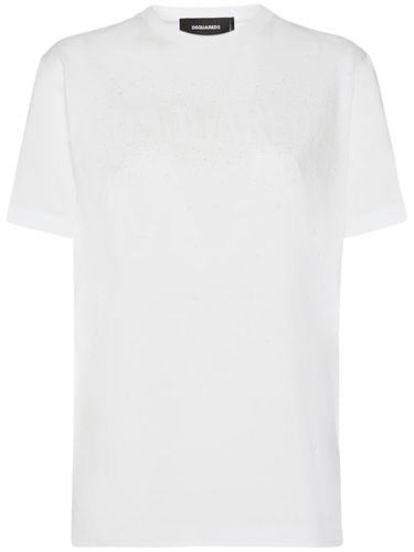 T-shirt Aus Baumwolle Mit Logo - DSQUARED2 - Modalova