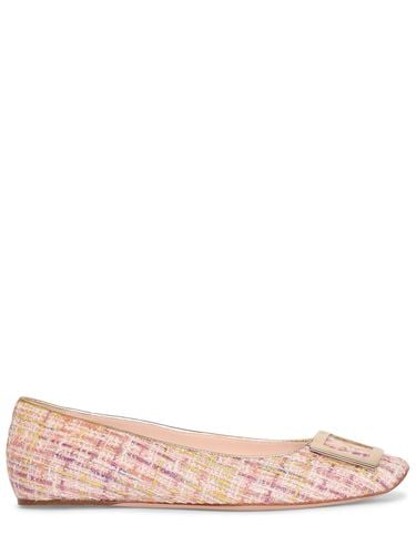 Mm Trompette Canvas Ballerina Flats - ROGER VIVIER - Modalova