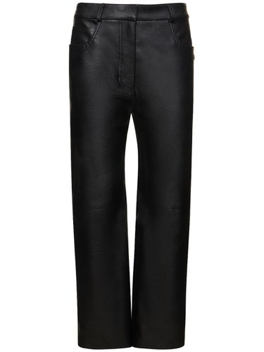 Pantalones Rectos De Piel Sintética - STELLA MCCARTNEY - Modalova