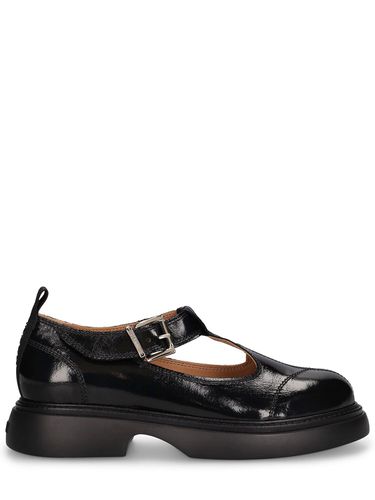 Mm Everyday Faux Leather Flats - GANNI - Modalova