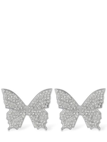 Orecchini Butterfly Con Cristalli - BLUMARINE - Modalova