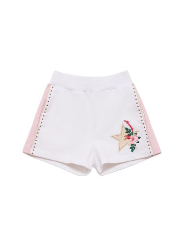 Shorts De Felpa De Mezcla De Algodón - MONNALISA - Modalova