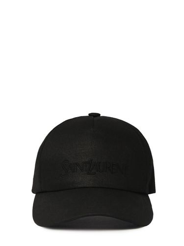 Gorra De Algodón Vintage - SAINT LAURENT - Modalova