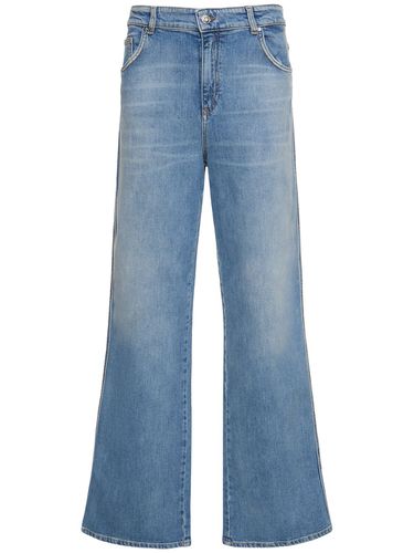 Denim Wide Jeans - BLUMARINE - Modalova