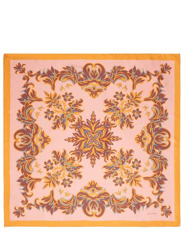 Foulard In Seta Stampata - ETRO - Modalova