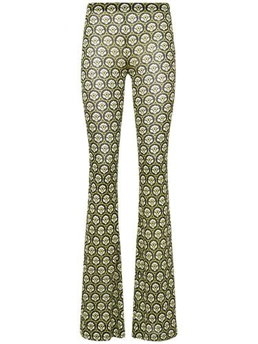 Pantalones Acampanados De Viscosa - ETRO - Modalova