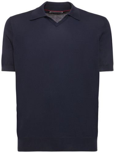 Cotton Short Sleeve Polo - BRUNELLO CUCINELLI - Modalova