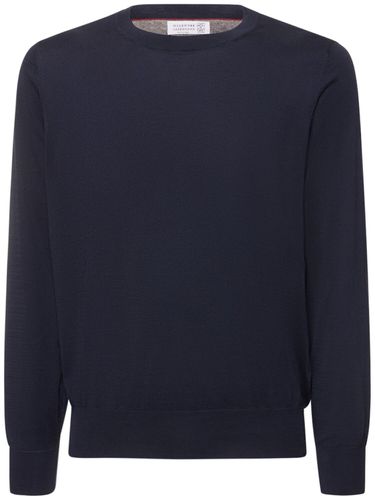 Cotton Crewneck Sweater - BRUNELLO CUCINELLI - Modalova