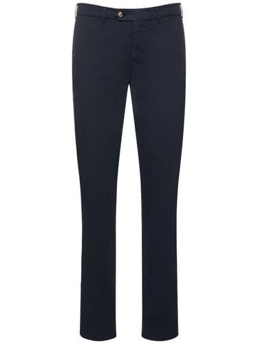 Pantalones De Gabardina De Algodón - BRUNELLO CUCINELLI - Modalova