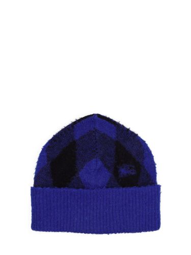 Argyle Wool Beanie - BURBERRY - Modalova