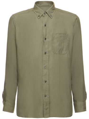 Camicia Slim Fit In Lyocell - TOM FORD - Modalova