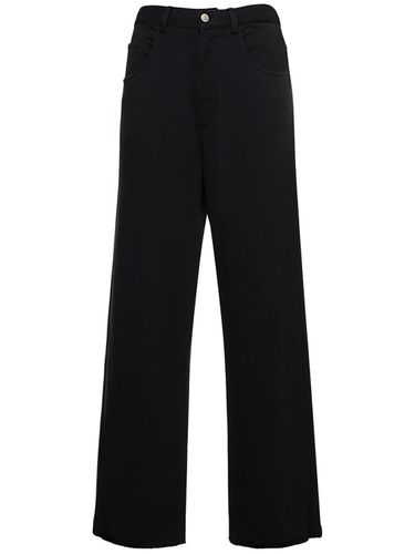 Pantaloni Larghi In Misto Cotone - MM6 MAISON MARGIELA - Modalova