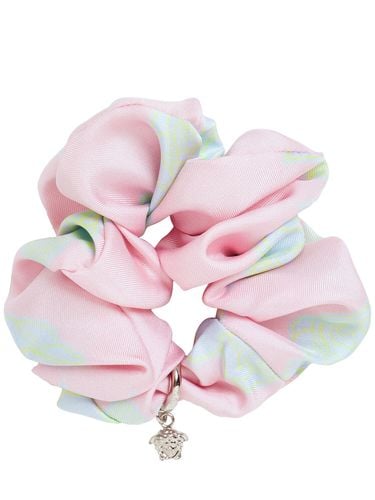 Medusa Charm Silk Scrunchie - VERSACE - Modalova