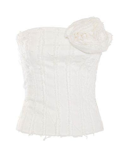 Top Bustier In Cotone Con Spilla - BLUMARINE - Modalova